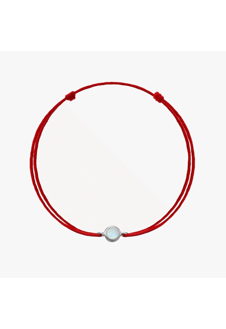 Bratara snur din argint Birthstone Silver June - Piatra Lunii