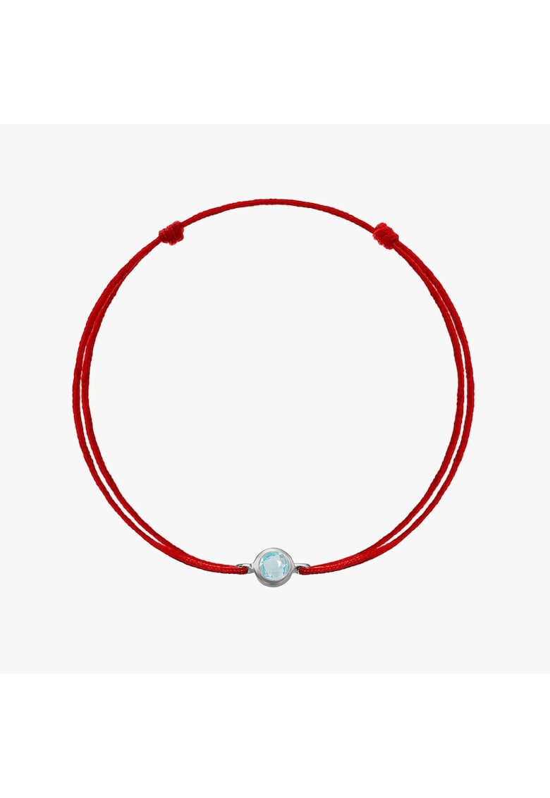 Bratara snur din argint Birthstone Silver March - Acvamarin