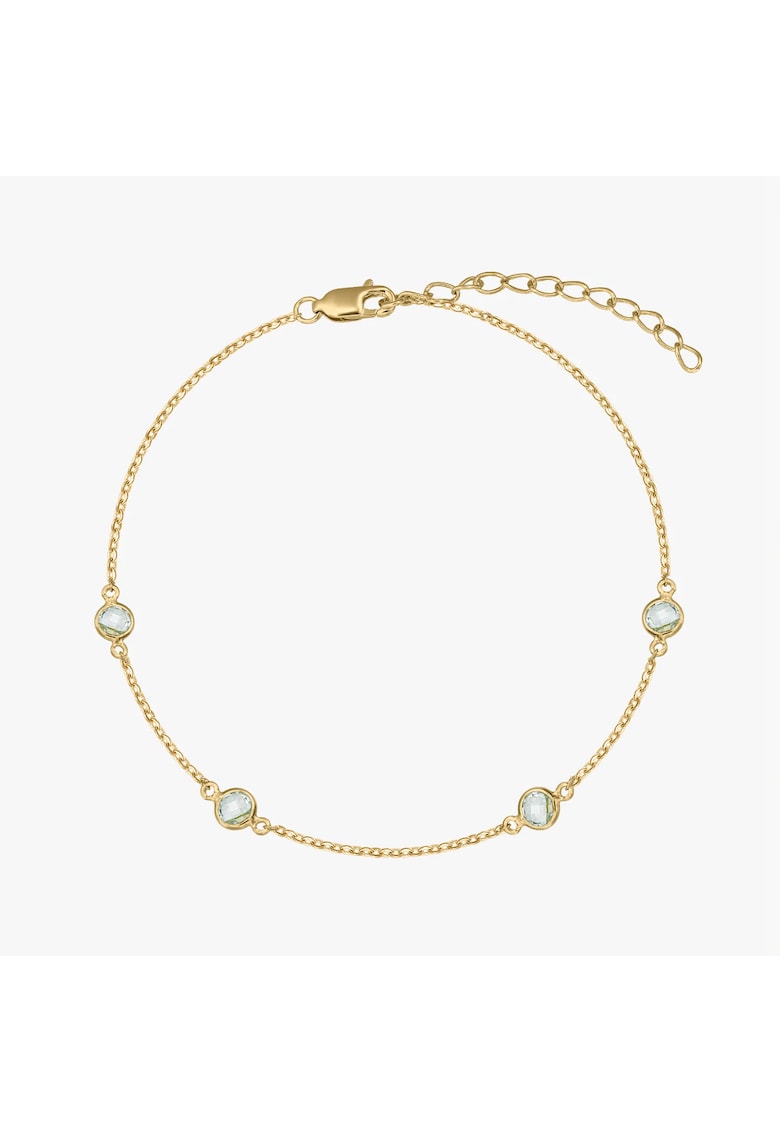 Bratara din argint Birthstone Golden December - Topaz Albastru