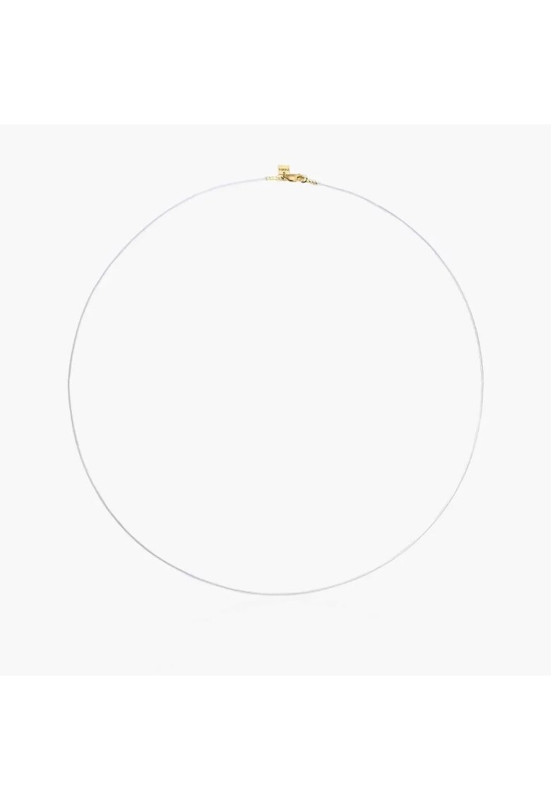 Colier transparent cu inchizatoare din aur