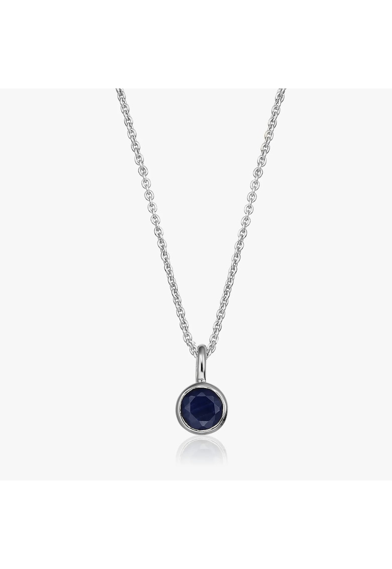 Colier din argint Birthstone September - Safir