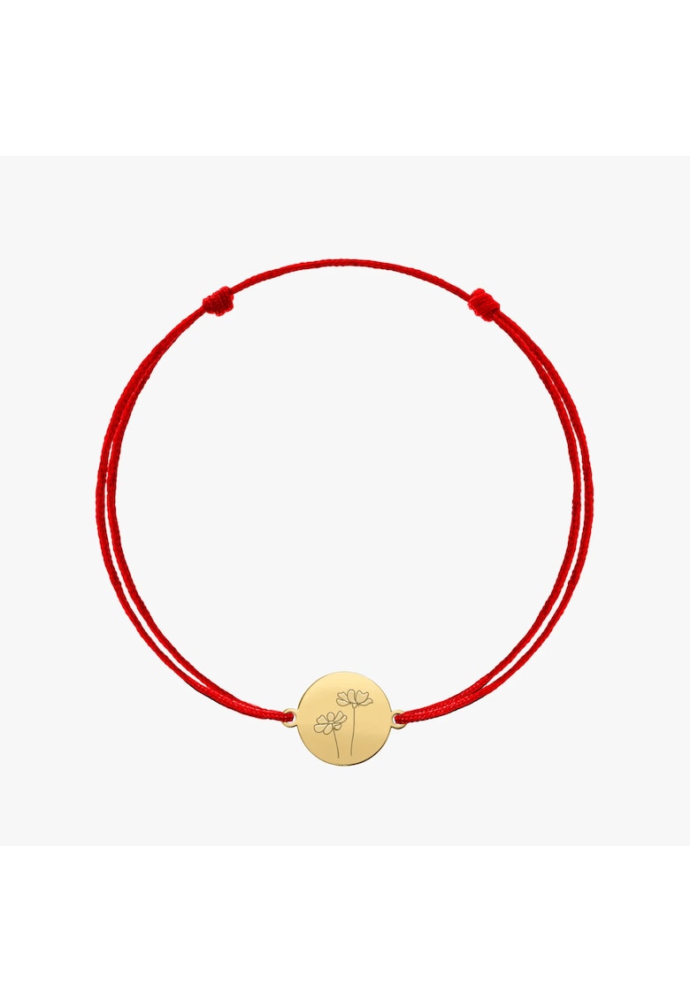 Bratara snur din aur Birth Flower - October Cosmos