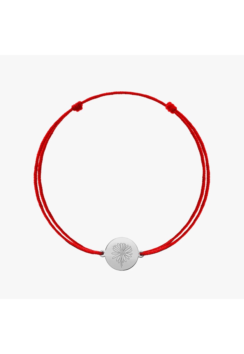 Bratara snur din argint Silver BirthFlower - April Daisy