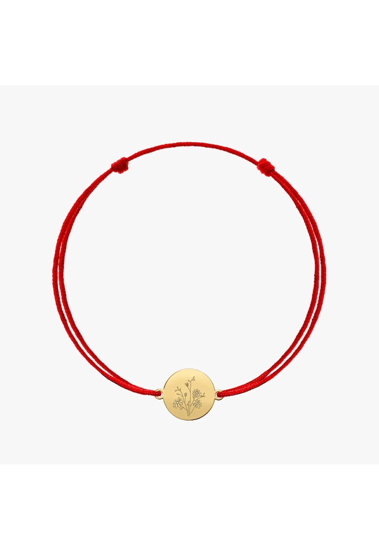 Bratara snur din argint Golden Birth Flower - September Aster