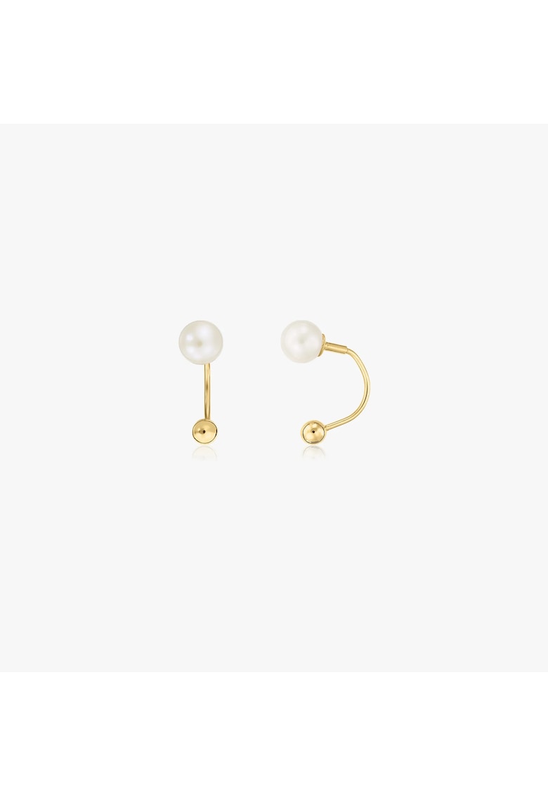 Indira Cercei din aur Pearl Ear Jacket - Perle naturale