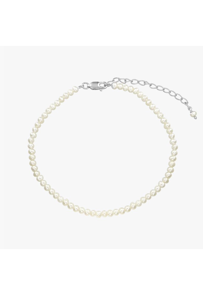 Bratara de picior din argint Finesse - Perle Naturale
