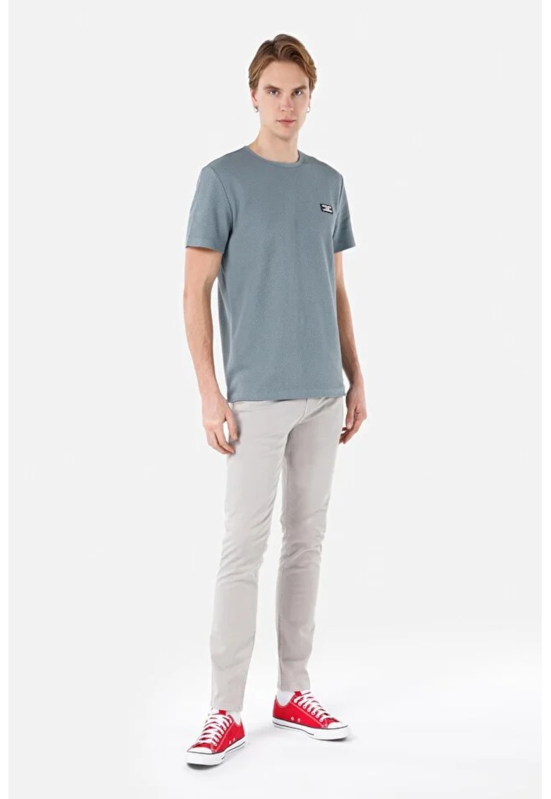 Pantaloni De Barbati Alb Straight Fit Cl1049744 - White