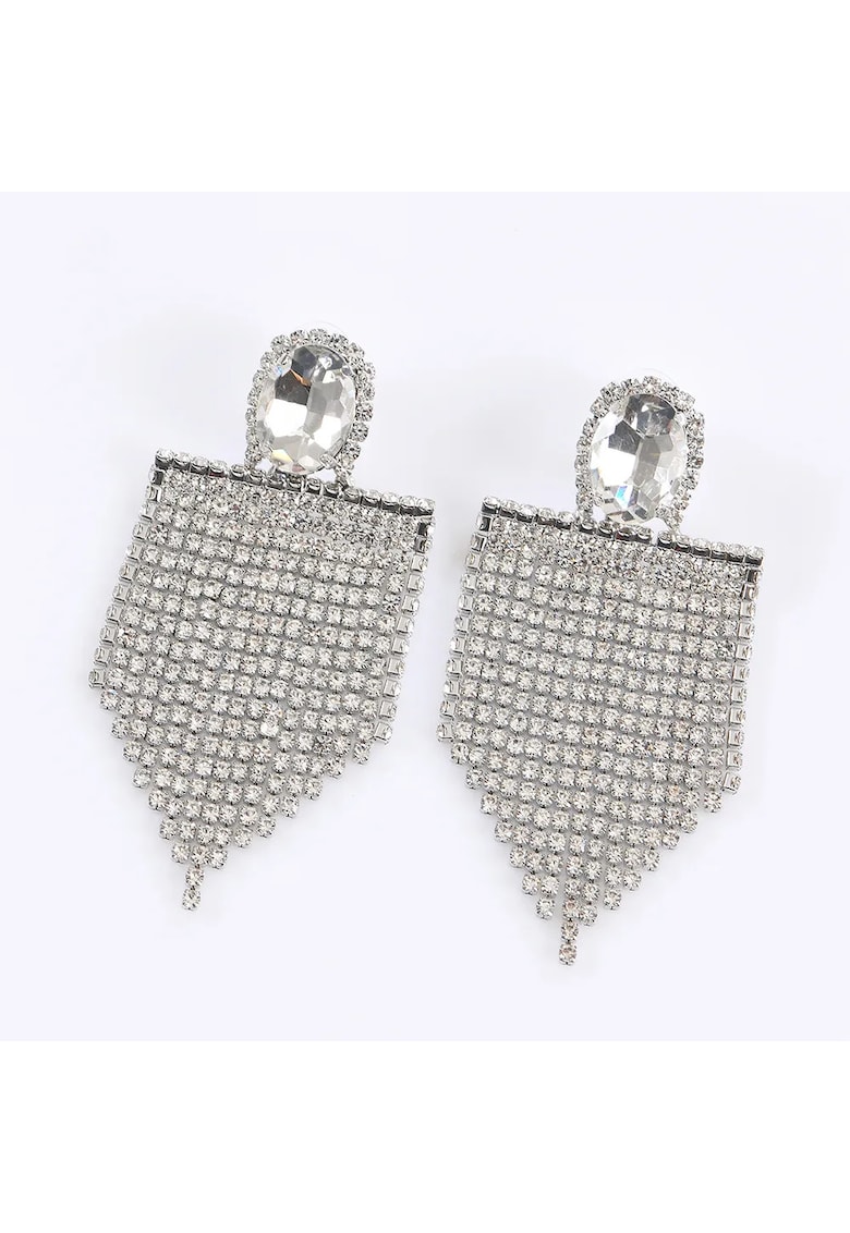 Cercei argintii cu pietre stralucitoare - Meli Melo Paris Cercei argintii cu pietre stralucitoare - Meli Melo Paris