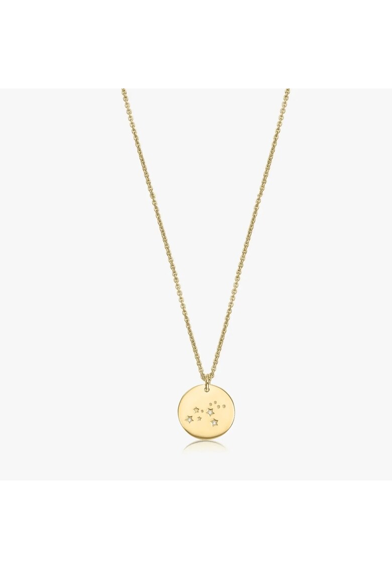 Colier din argint Golden Zodiac - Leo