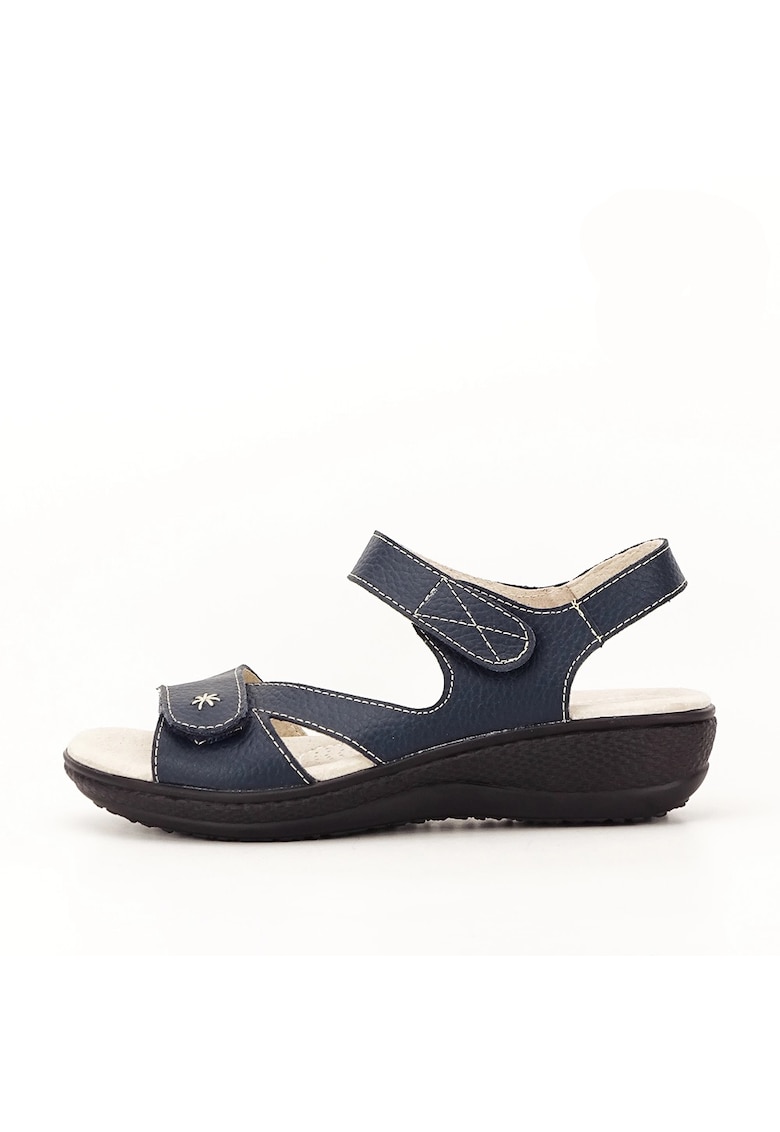 Sandale bleumarin din piele naturala Sara 129 5521