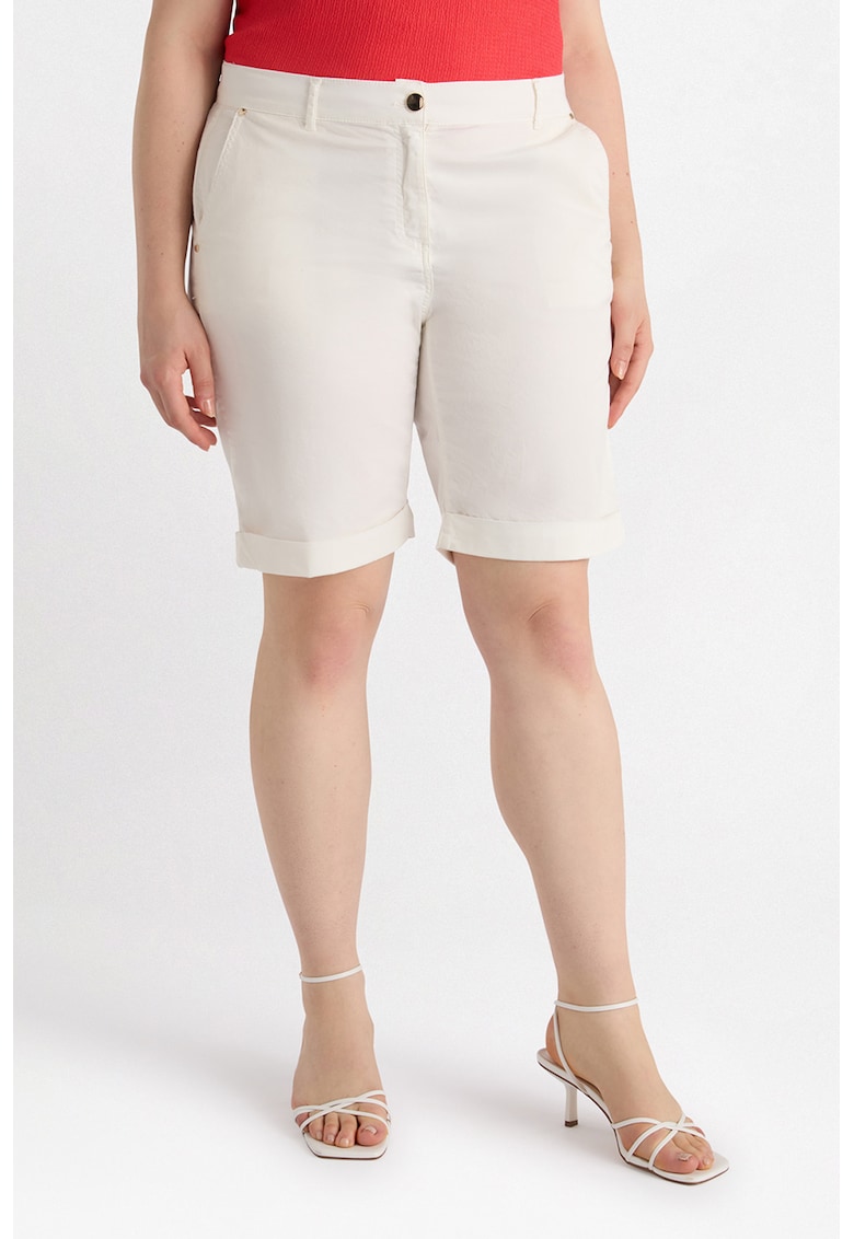 Pantaloni scurti din amestec de bumbac cu buzunare