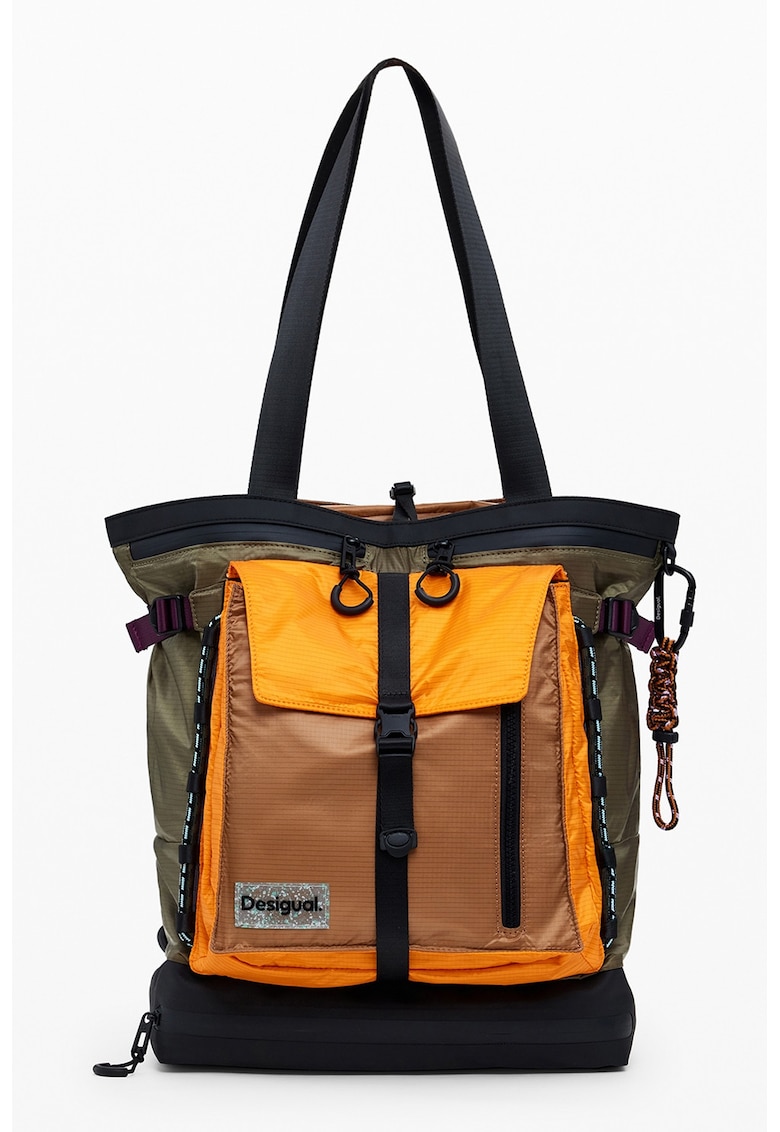 Rucsac convertibil cu aspect contrastant