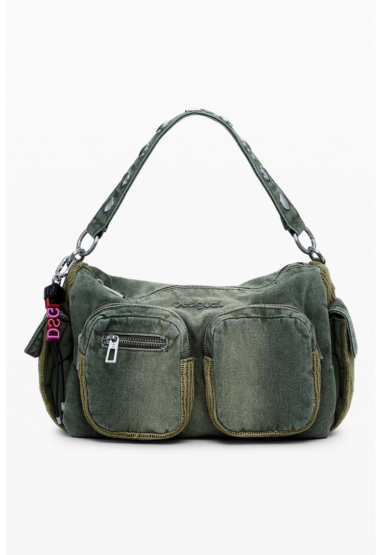 Geanta de denim cu bareta de umar