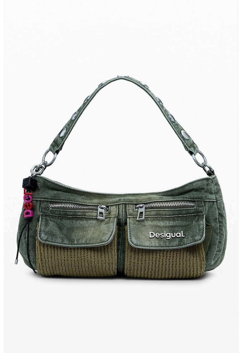 Geanta cu bareta de umar si detalii logo Geanta cu bareta de umar si detalii logo