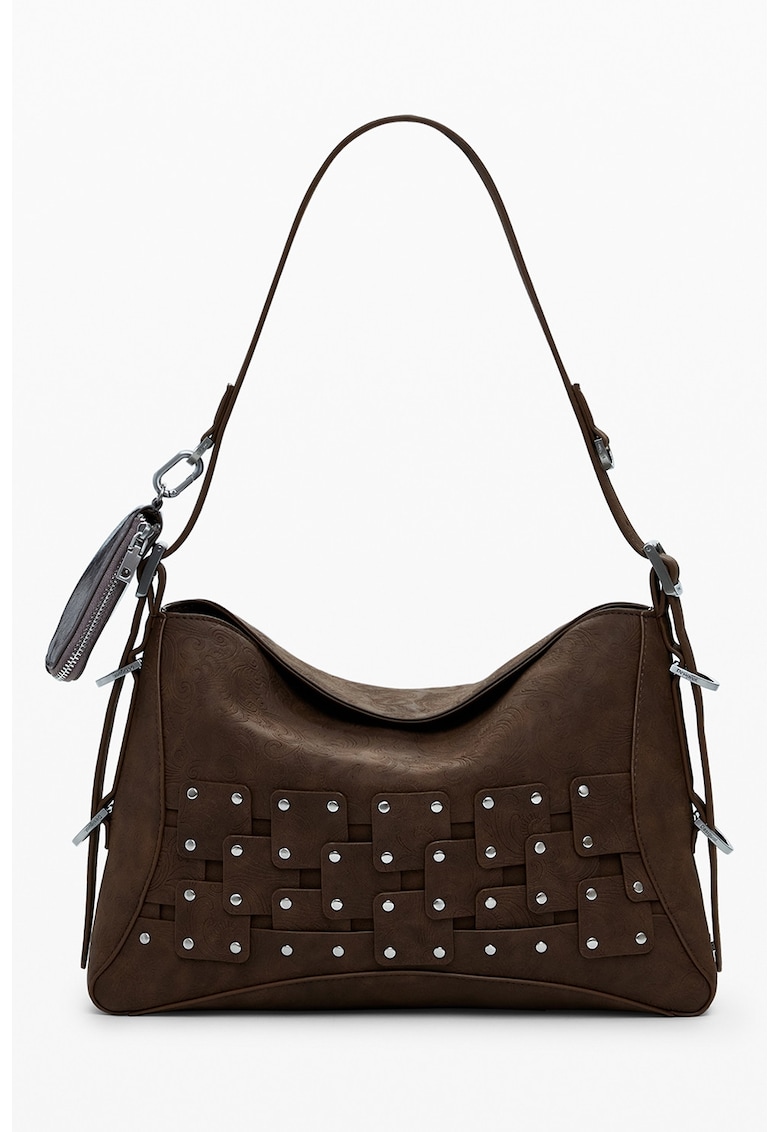 Geanta din piele ecologica cu bareta de umar si bareta ajustabila