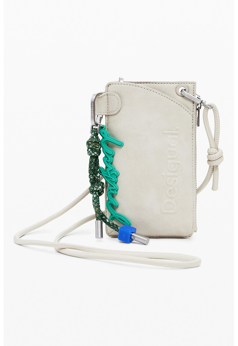 Portcart de piele ecologica cu bareta detasabila