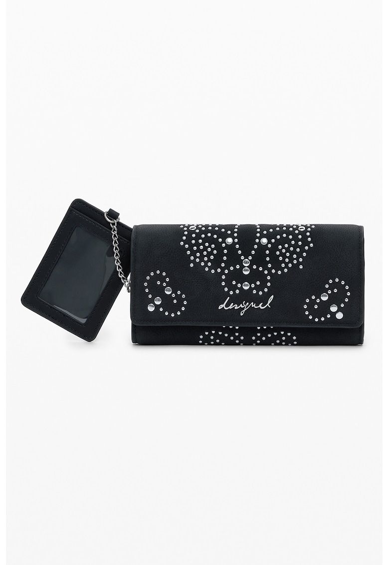 Portofel din piele ecologica cu paiete