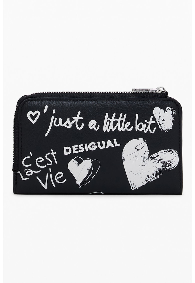 Portofel de piele ecologica cu imprimeu
