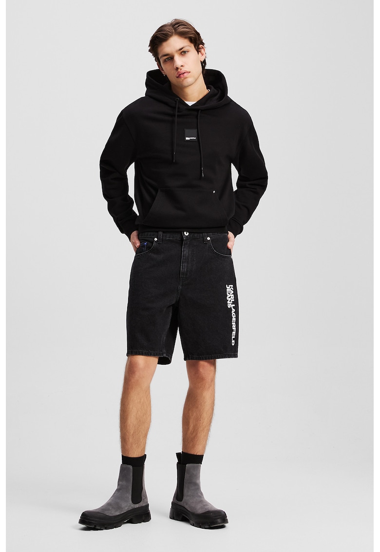 Blugi scurti relaxed-fit - Negru