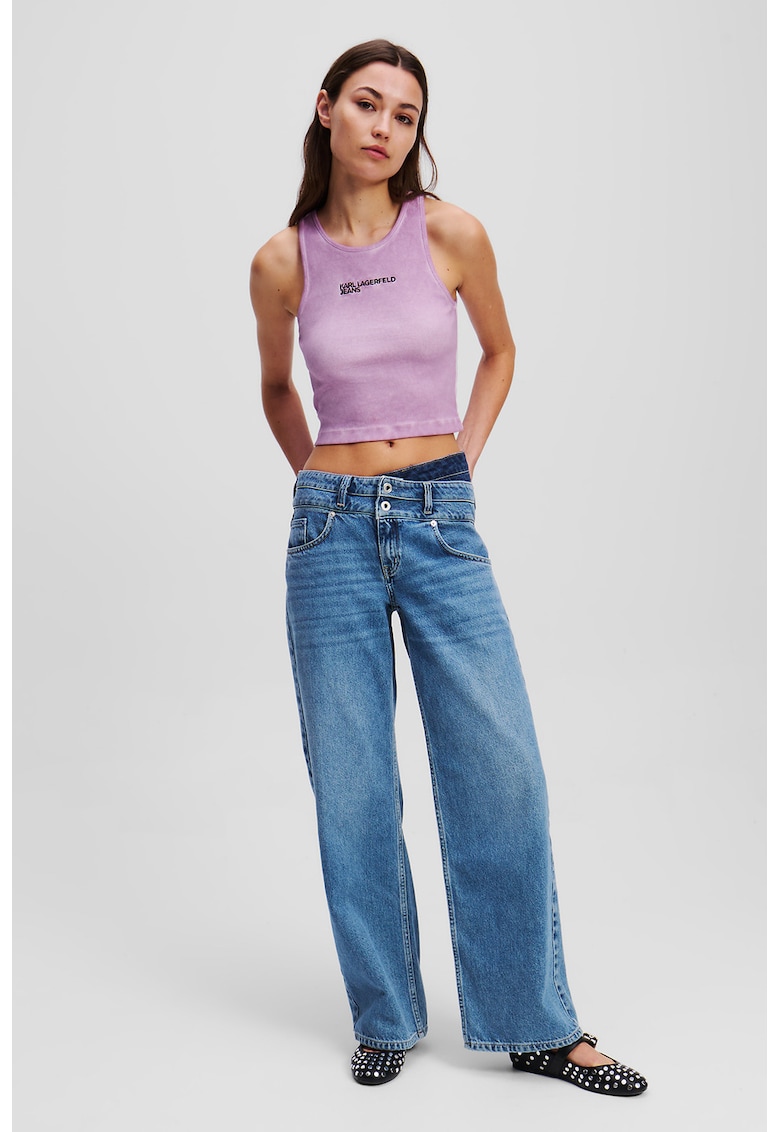 Blugi relaxed-fit din bumbac organic - Albastru pastel