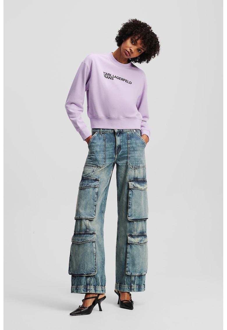 Blugi cargo relaxed-fit