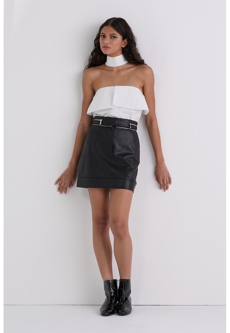 Fusta mini din piele ecologica