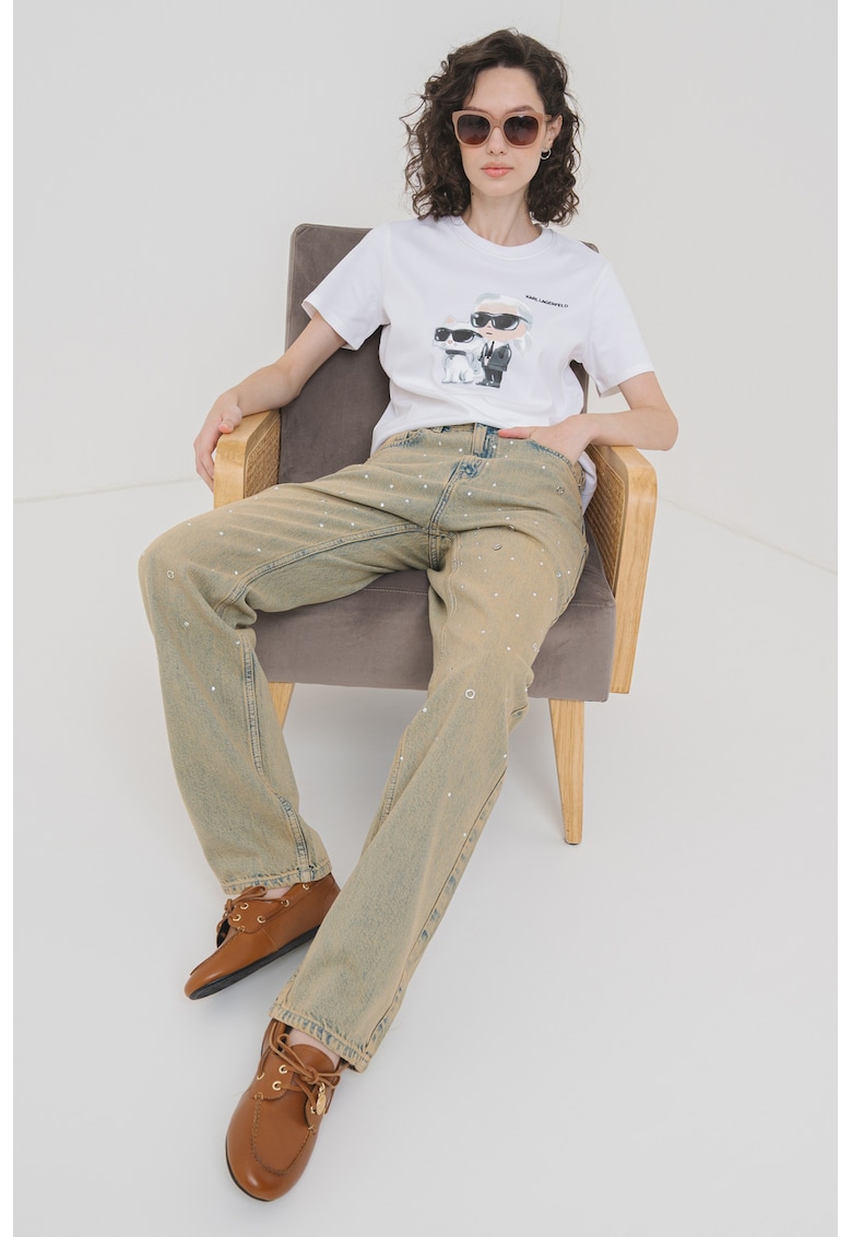 Tricou de bumbac organic Ikon Duo - Alb/Negru