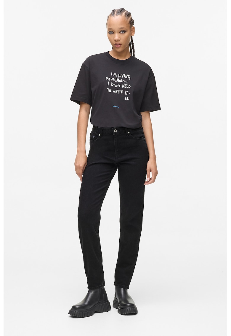 Blugi drepti cu talie medie