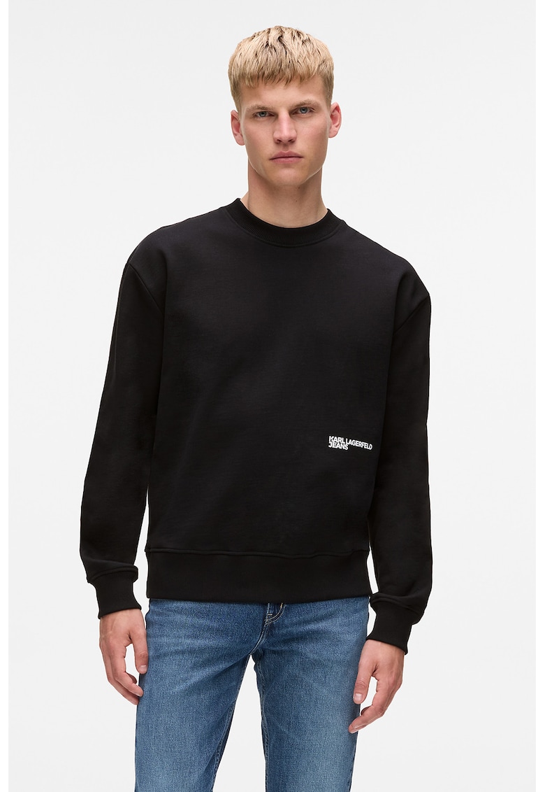 Bluza de trening din bumbac organic cu imprimeu text