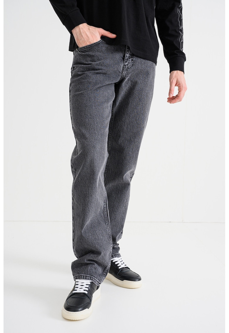 Blugi drepti - Gri melange