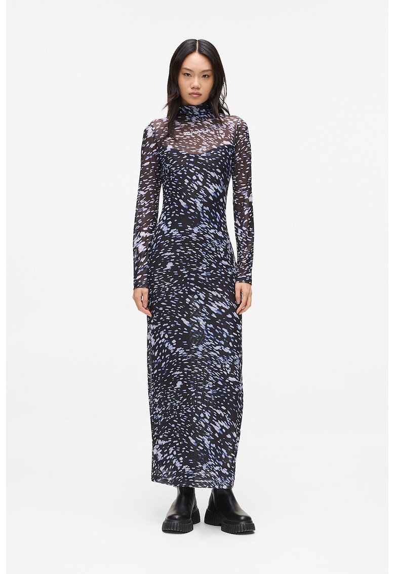 Rochie maxi transparenta