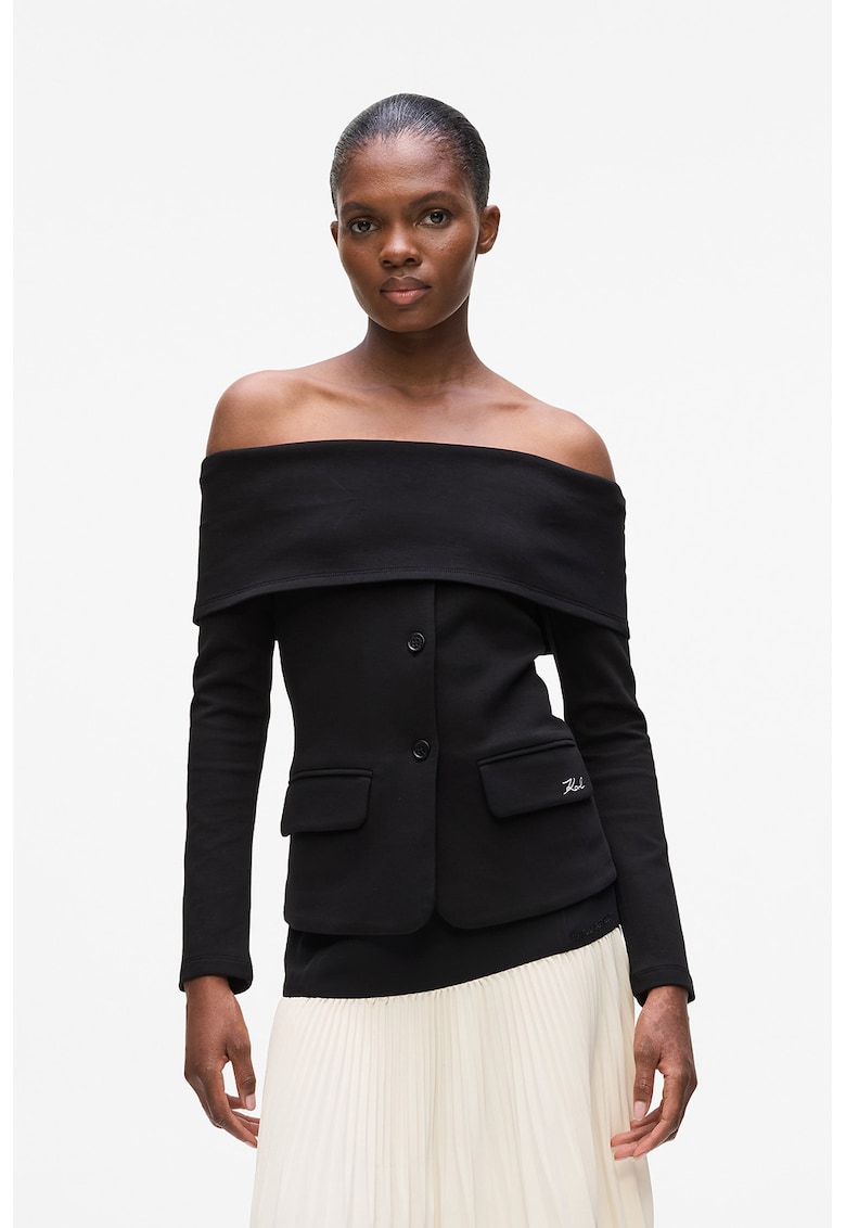 Sacou cu decolteu pe umeri