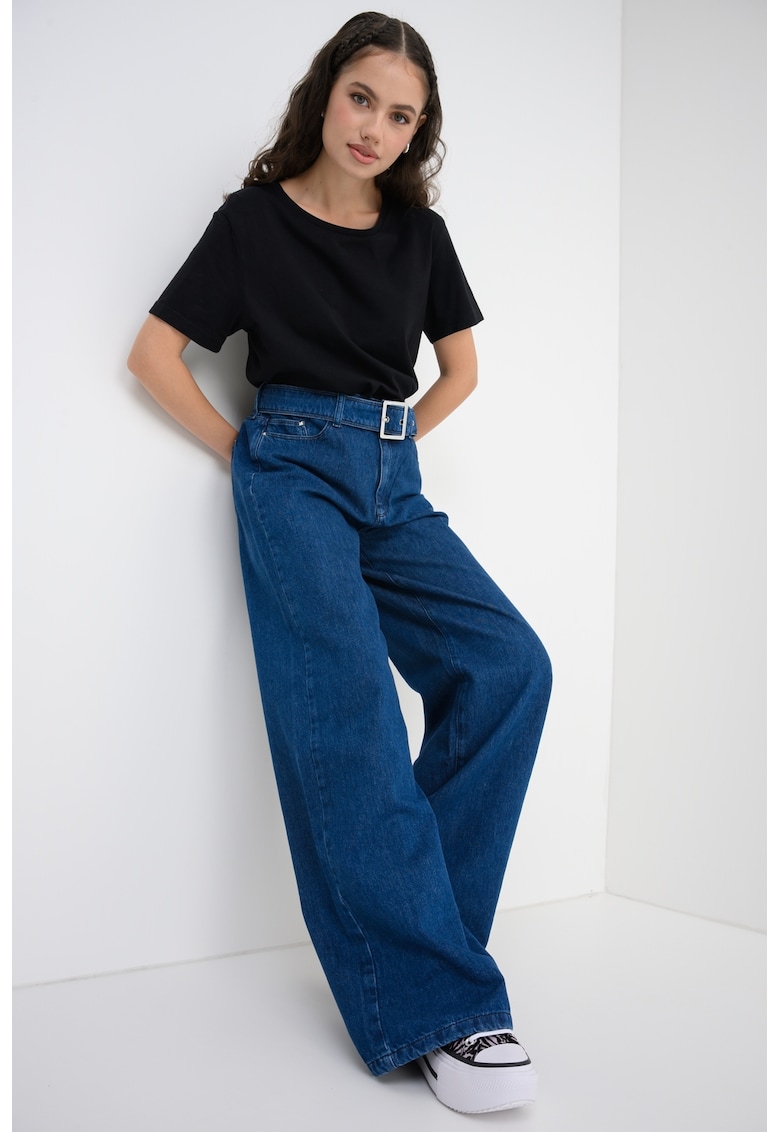 Blugi ampli - Albastru inchis