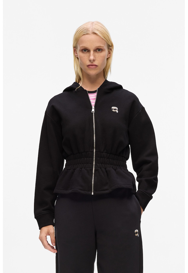 Hanorac din bumbac organic cu talie elastica