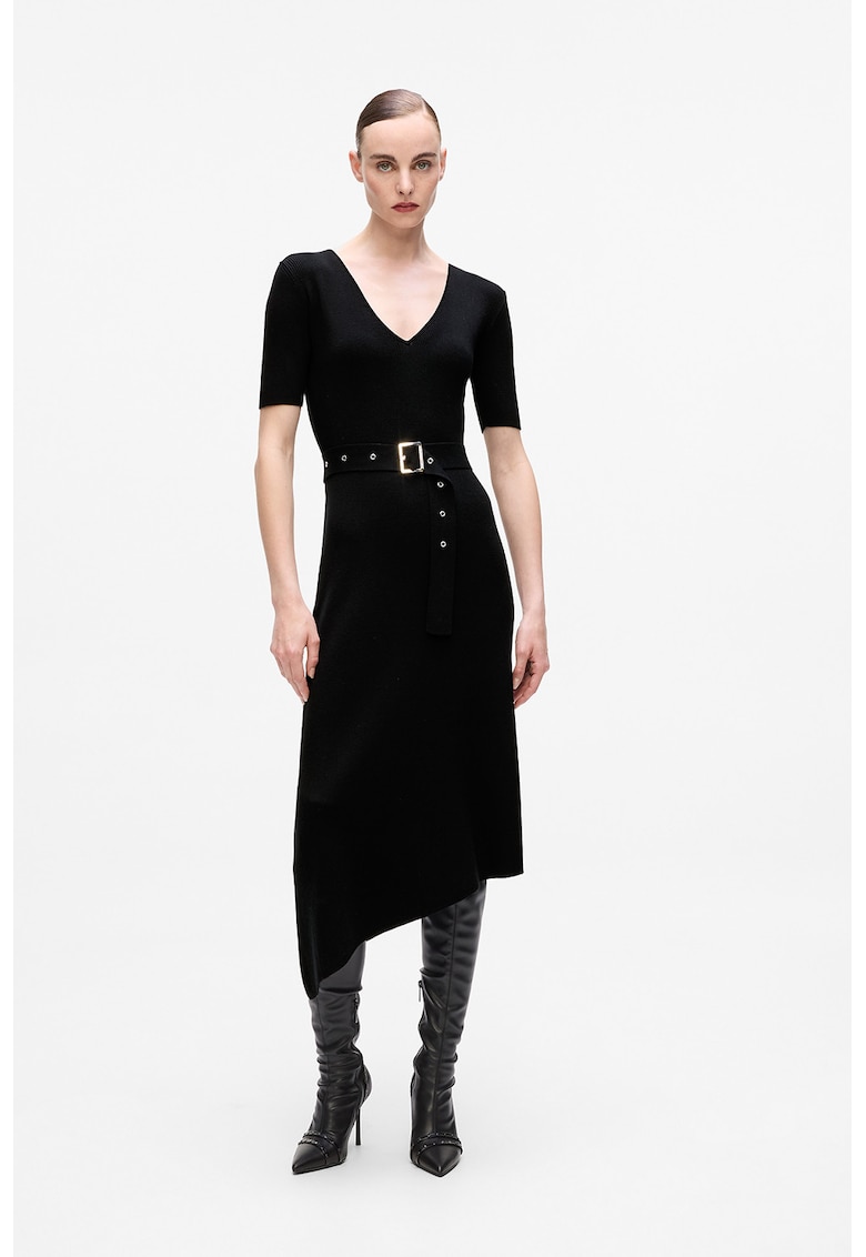 Rochie asimetrica si tricotata fin