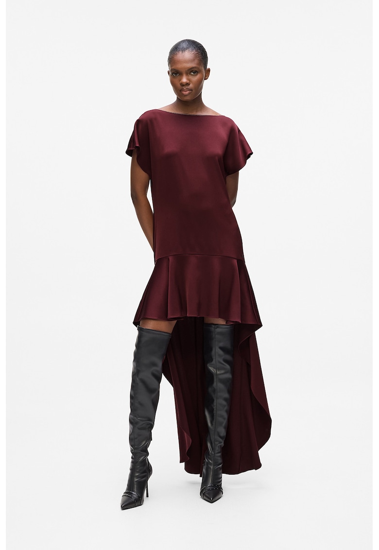 Rochie asimetrica din satin