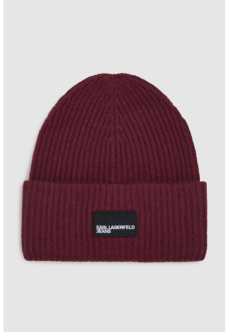 Caciula striata cu insertii din lana