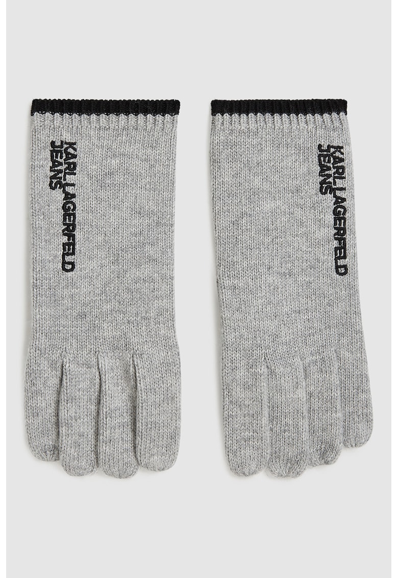 Manusi din tricot cu broderie