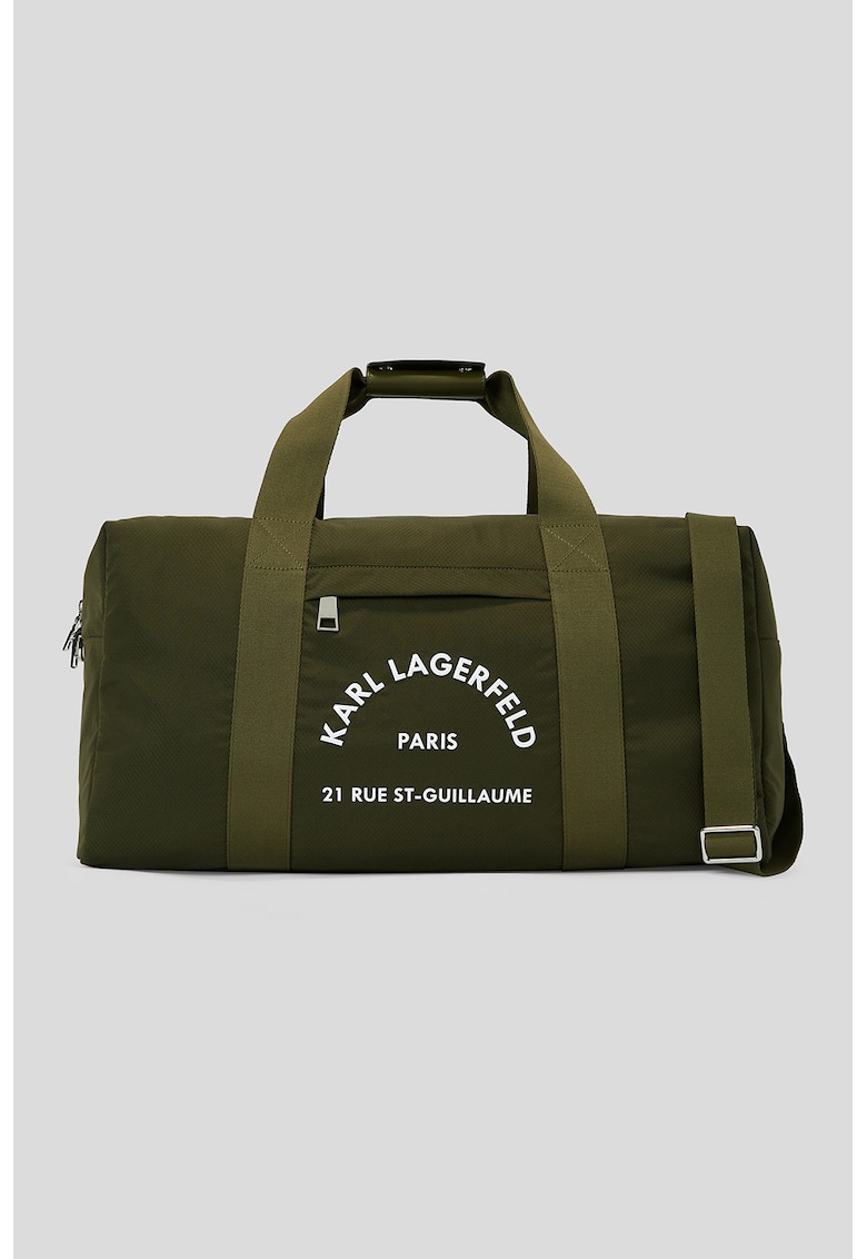 Geanta duffle din material textil cu bareta ajustabila de umar Geanta duffle din material textil cu bareta ajustabila de umar