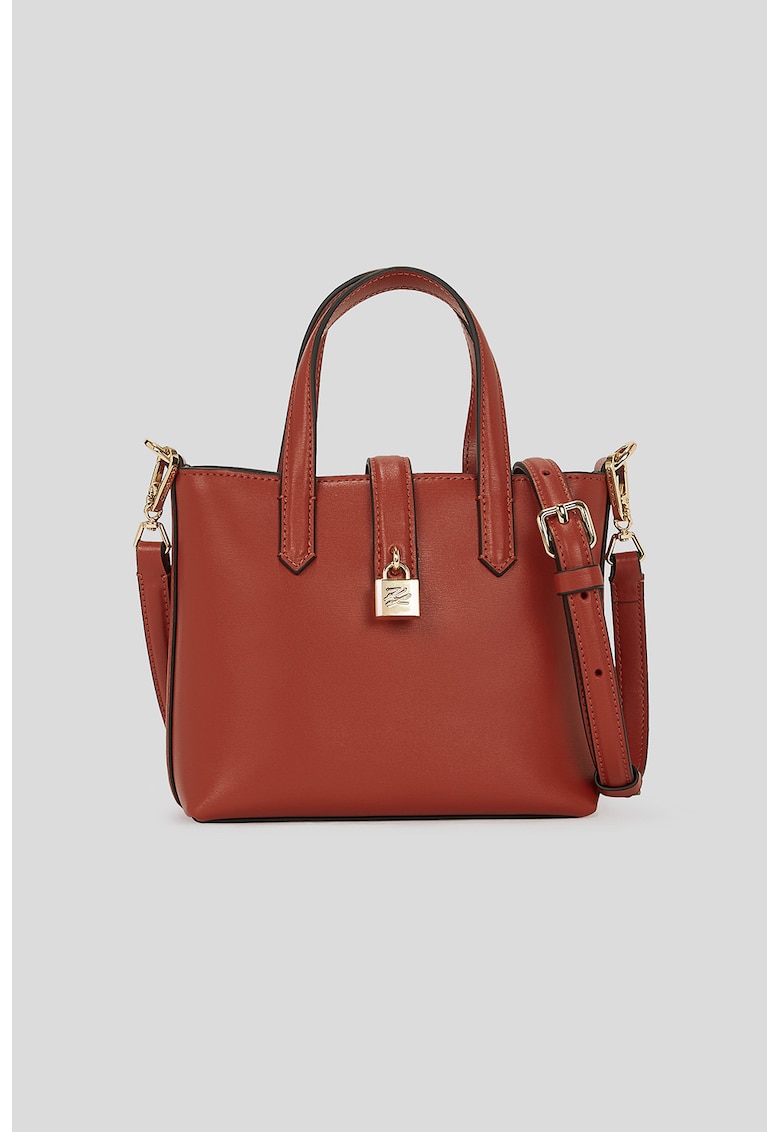 Geanta de piele cu maner Autograph