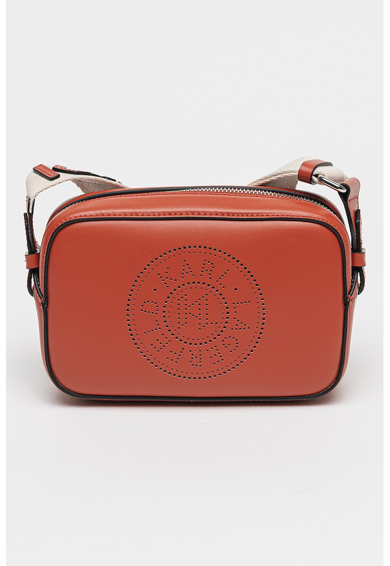 Geanta crossbody de piele cu logo