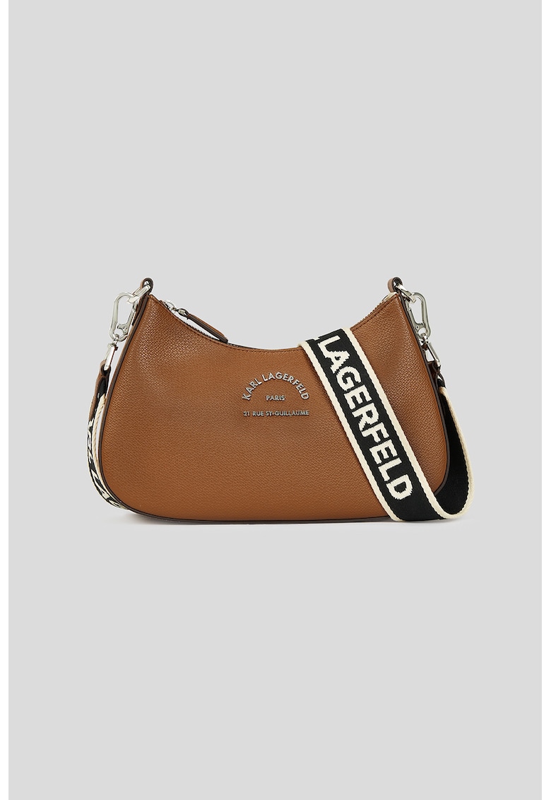 Geanta de piele ecologica cu bareta de umar cu logo