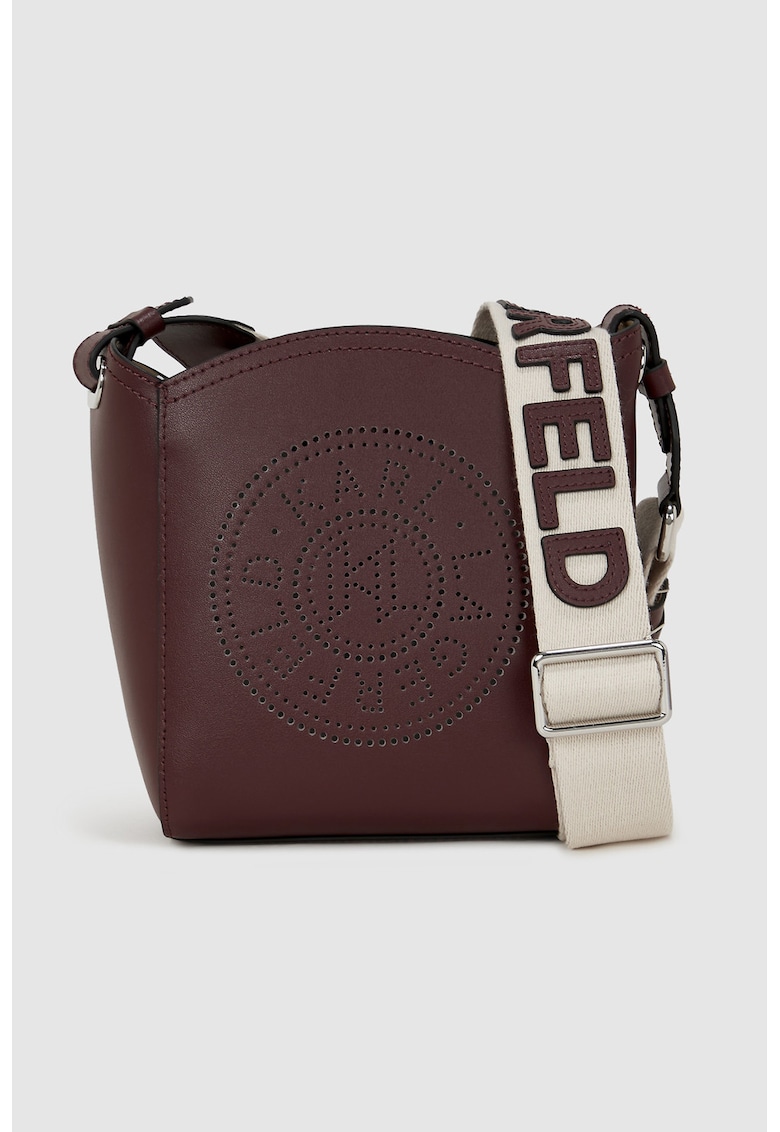 Geanta crossbody cu bareta logo