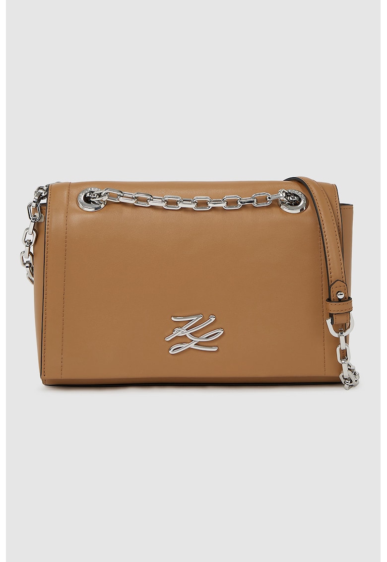 Geanta crossbody din piele cu logo