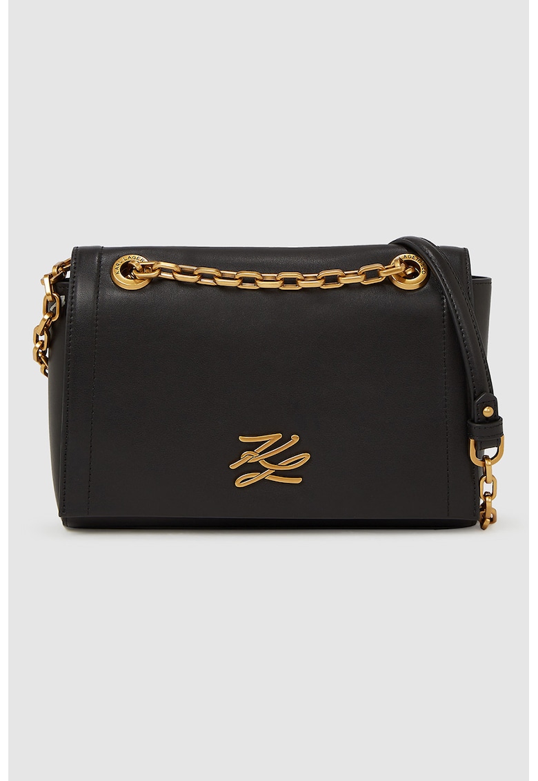 Geanta crossbody din piele cu logo