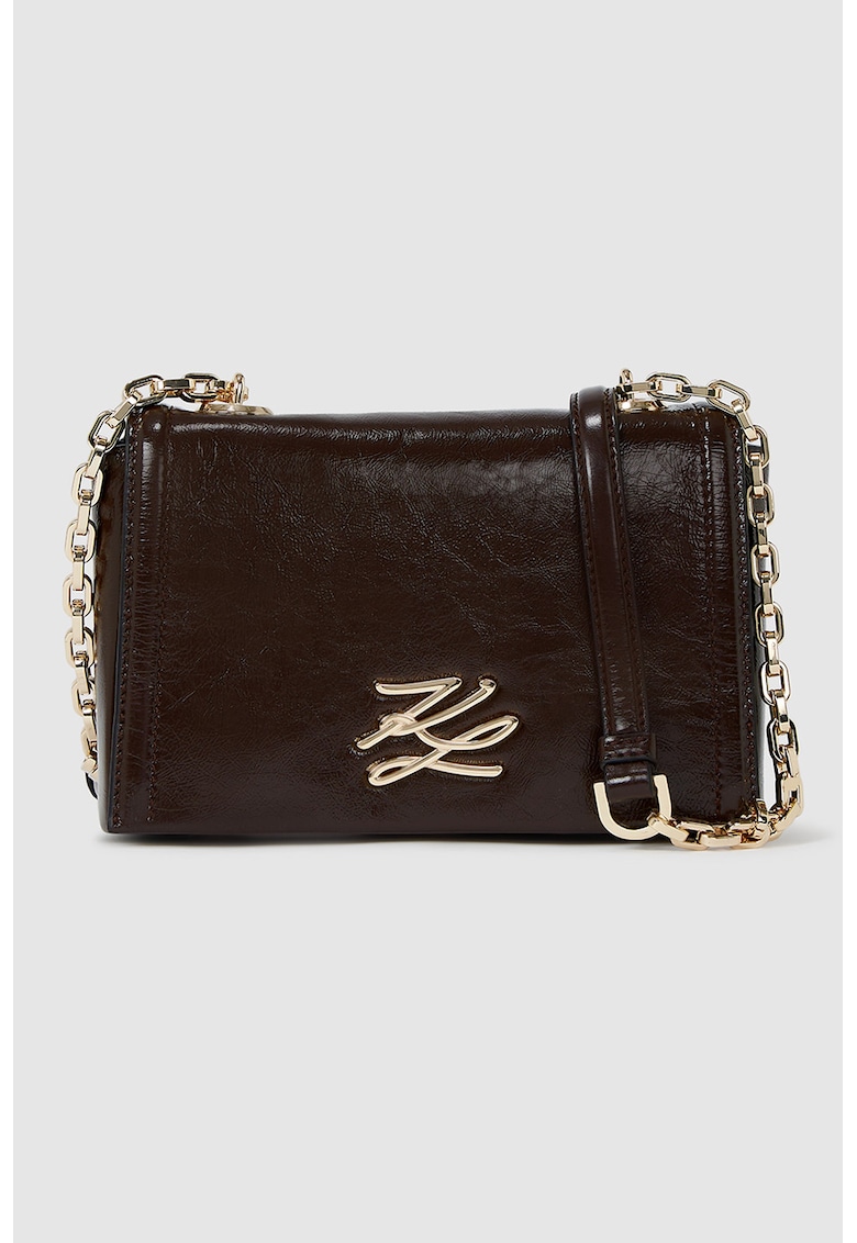 Geanta crossbody din piele cu logo