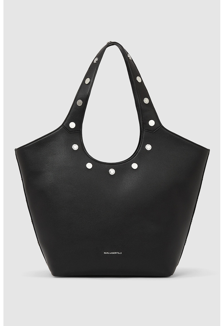 Geanta din piele ecologica cu bareta de umar si tinte