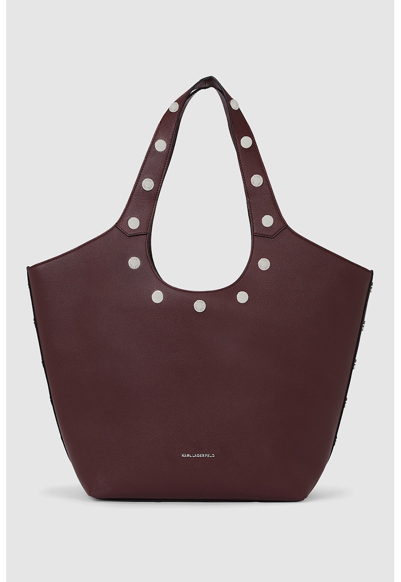 Geanta din piele ecologica cu bareta de umar si tinte