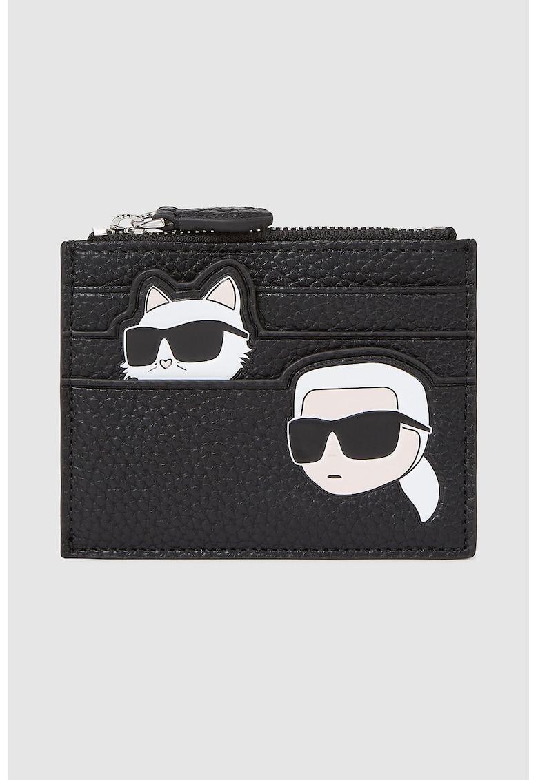 Portcart de piele ecologica cu logo