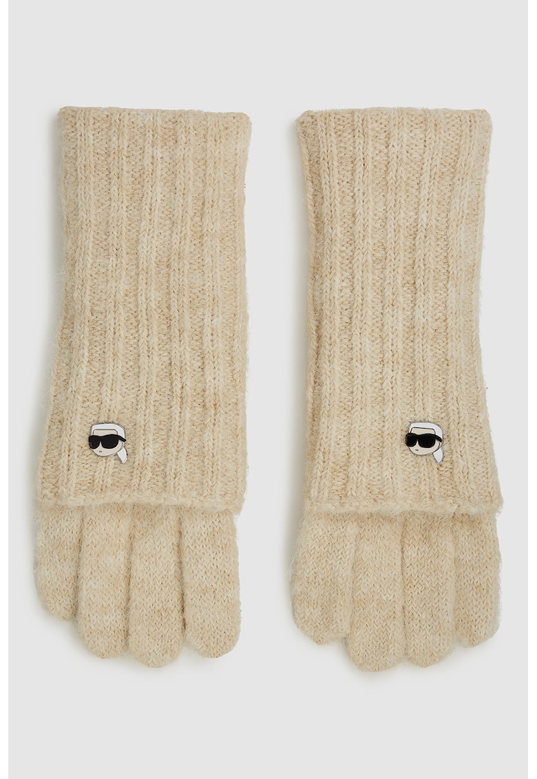 Manusi pufoase din amestec de lana